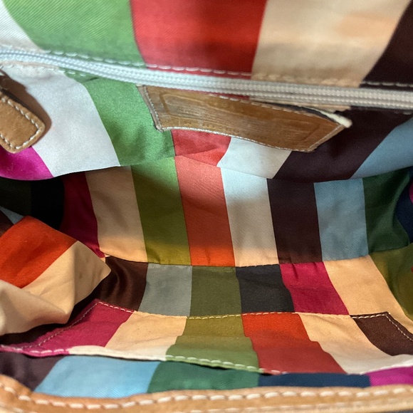 Coach shoulder/Crossbody, Navy & White   40-A4b - Picture 9 of 10